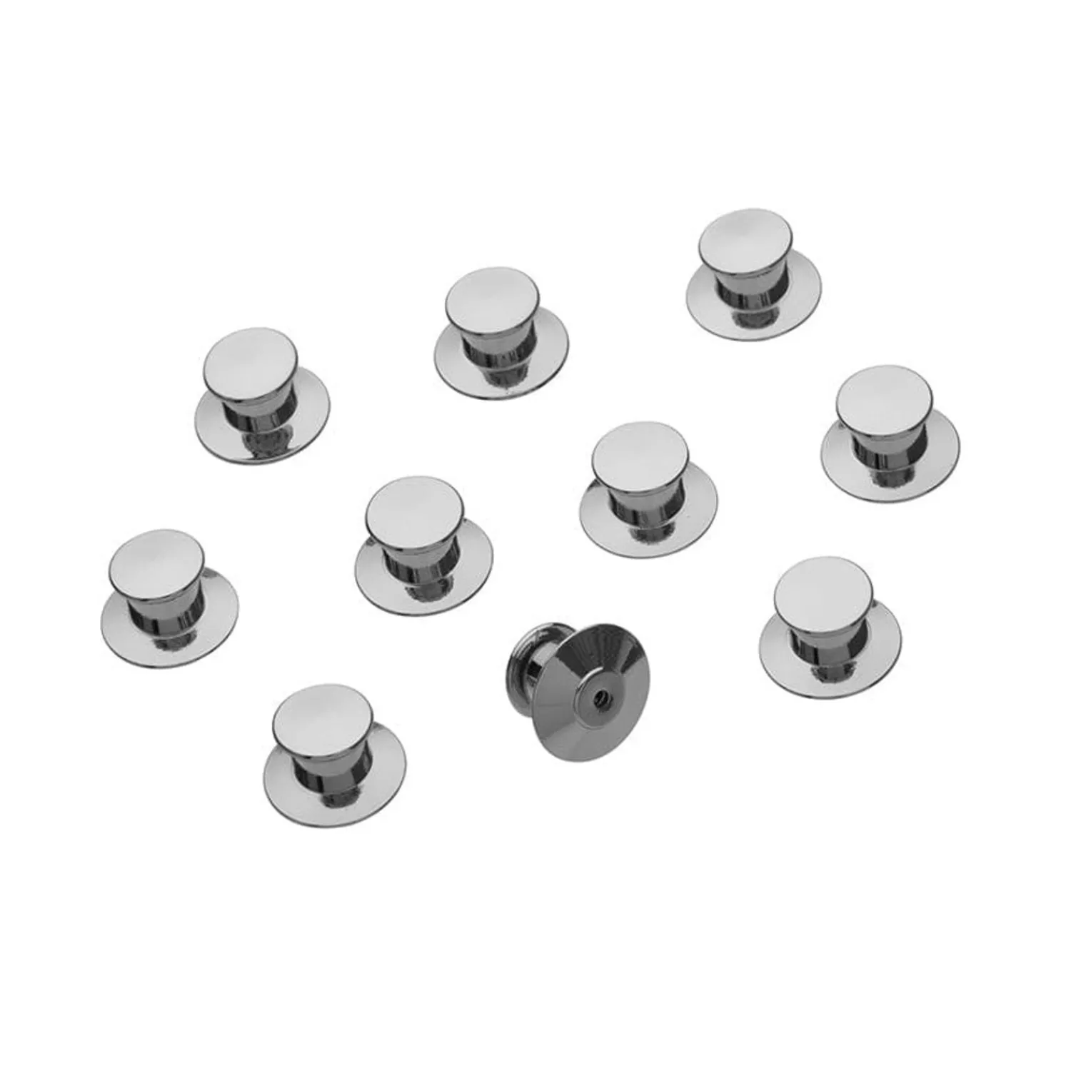 Enamel Pin Metal Locking Clasp 10-Pack - Silver^Erstwilder Discount