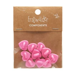 Enamel Pin Rubber Heart Locking Clasp 10-Pack - Pink^Erstwilder Outlet