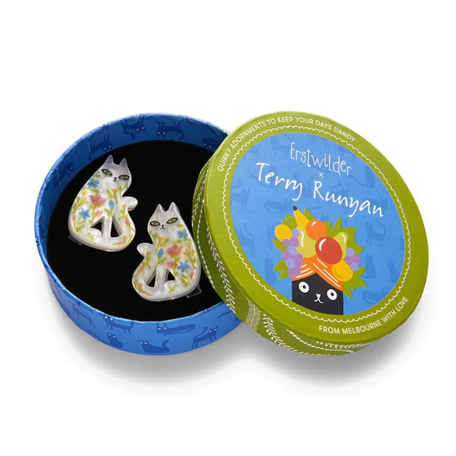 Feline Florescence Hair Clips Set - 2 Piece^Erstwilder