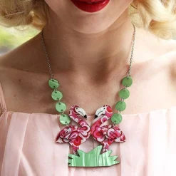 Flamboyant Flamingo Fair Necklace^Erstwilder Best