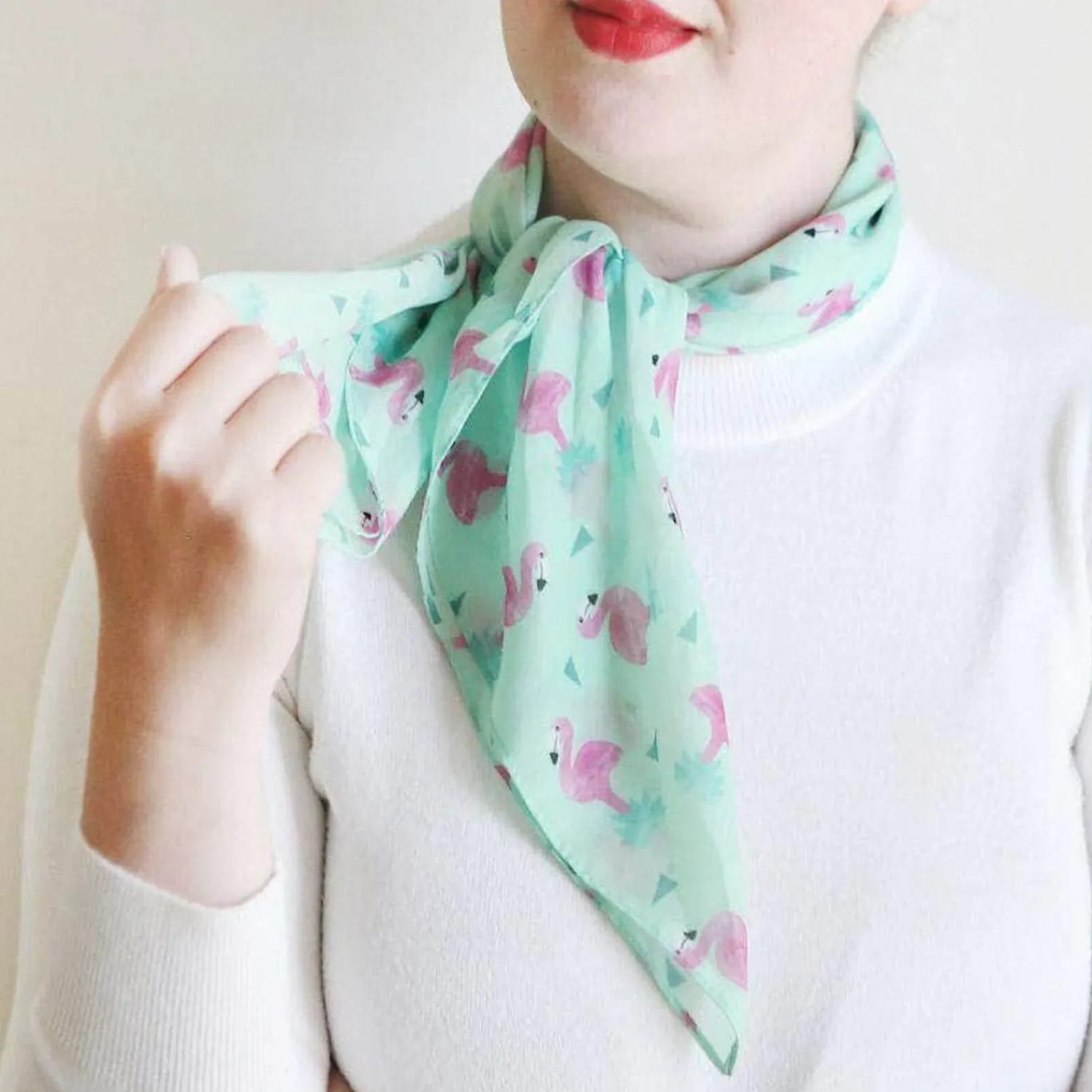 Flamboyant Flamingo Funk Head Scarf^Erstwilder Online