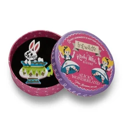 Follow The White Rabbit Brooch^Erstwilder New