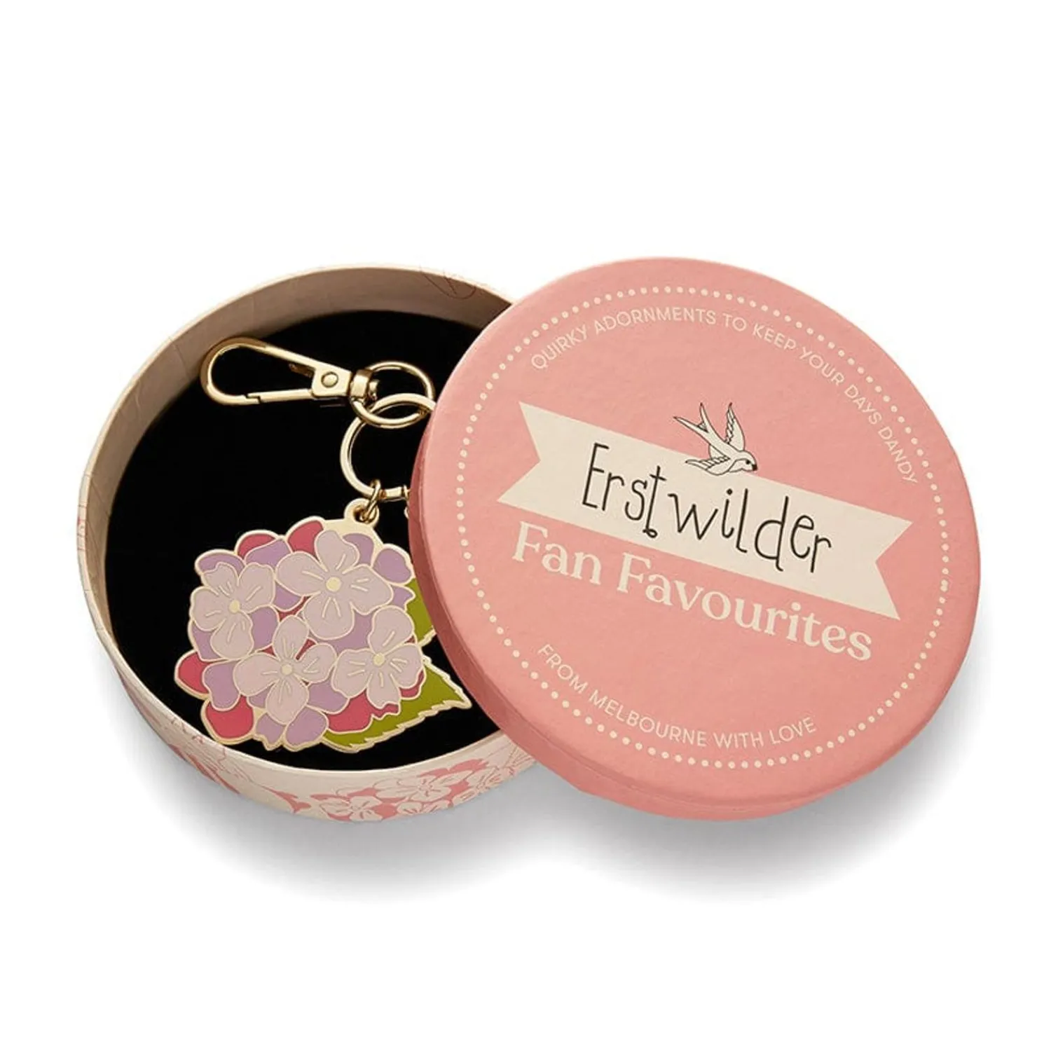 Heartfelt Hydrangea Key Ring^Erstwilder Online