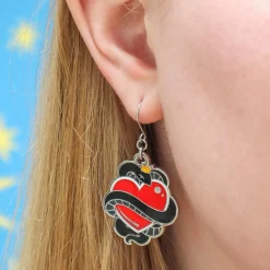 King Of Cobras Enamel Drop Earrings^Erstwilder