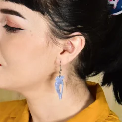Kookaburra Ripple Resin Drop Earrings - Blue^Erstwilder Outlet