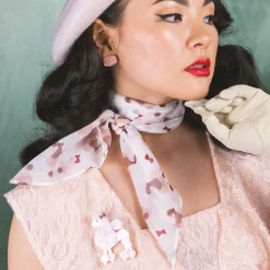 Madame Caniche Head Scarf - White^Erstwilder Online