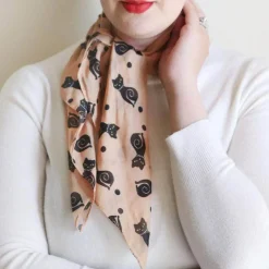 Meow At Midnight Head Scarf^Erstwilder New