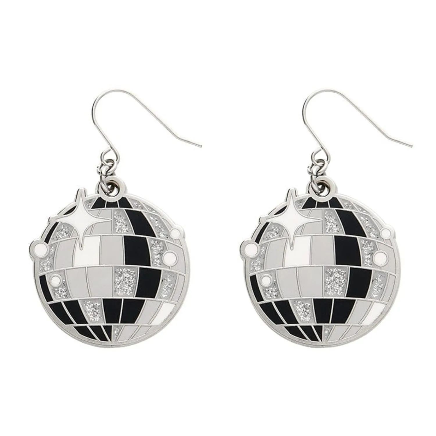Mosaic Mirror Enamel Drop Earrings^Erstwilder Clearance