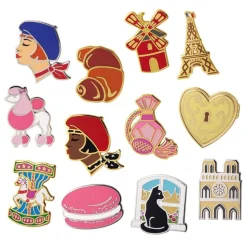 Paris Holiday Enamel Pin Pack - 12 Piece^Erstwilder Online