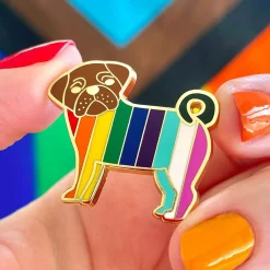 Pebbles The Progressive Pug Enamel Pin^Erstwilder