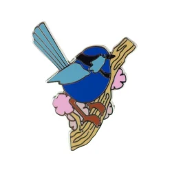 Phoebe The Fairy Wren Enamel Pin^Erstwilder Hot