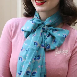 Phoebe The Fairy Wren Neck Large Scarf^Erstwilder Discount