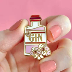 Pink Gin Party Enamel Pin^Erstwilder Clearance