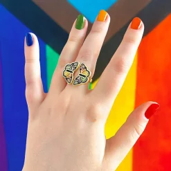 Prince Of Pride Butterfly Enamel Ring^Erstwilder Outlet