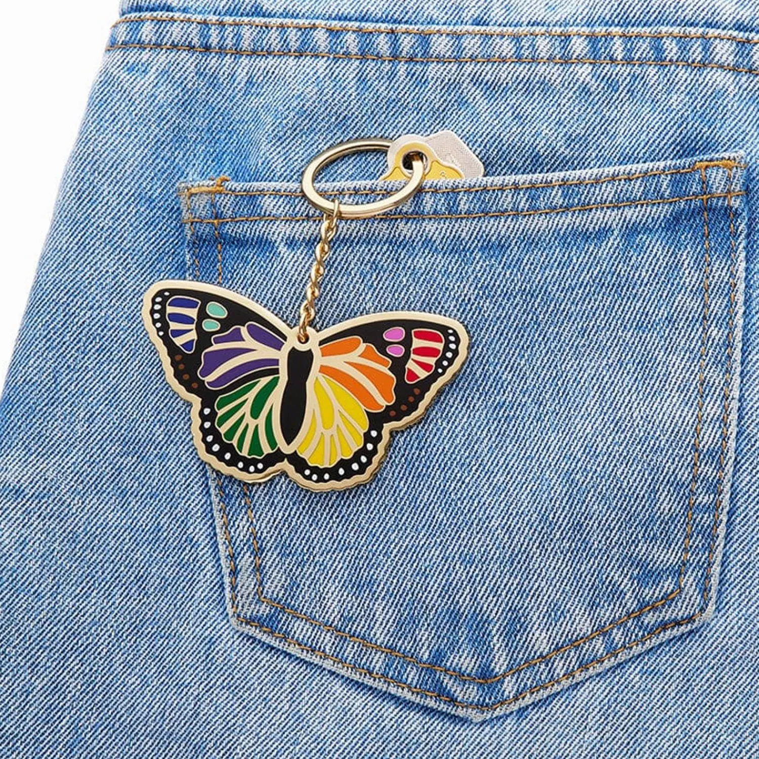 Prince Of Pride Butterfly Enamel Key Ring^Erstwilder Best