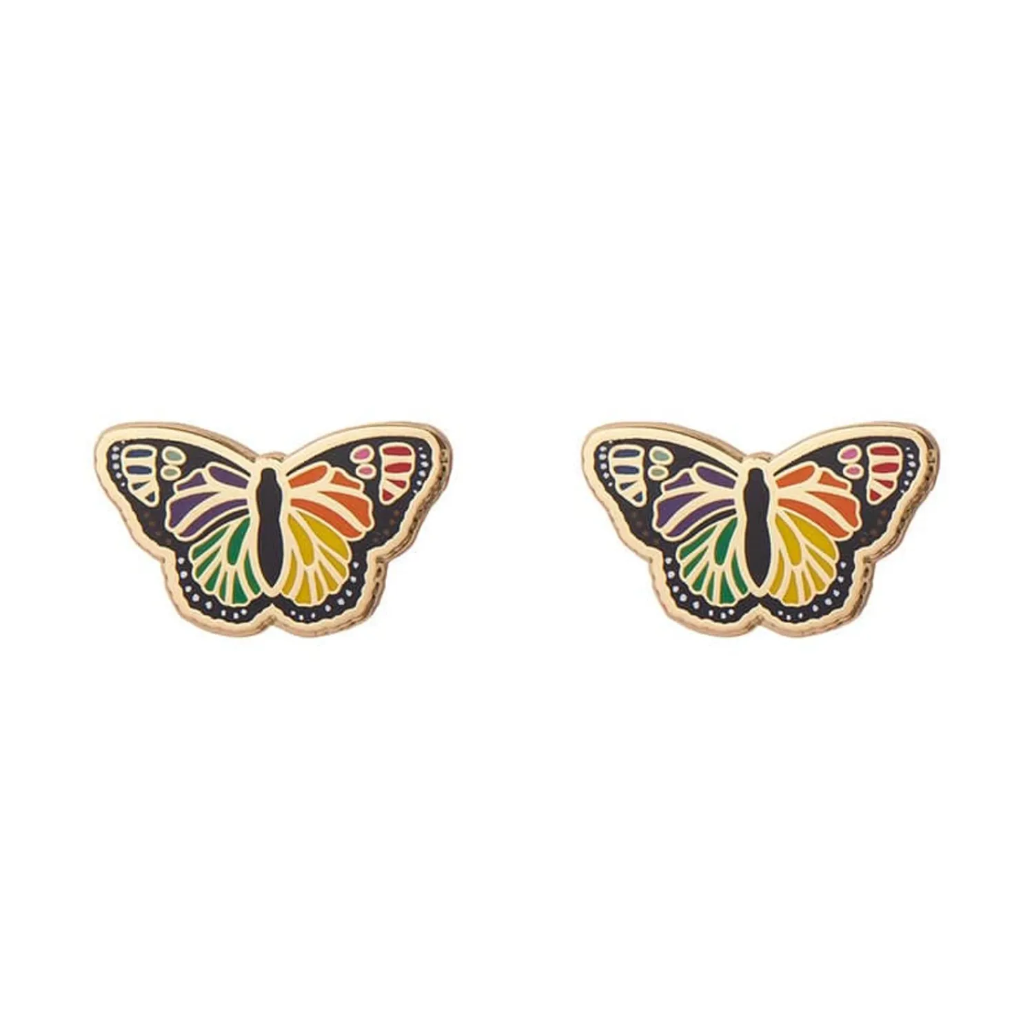 Prince Of Pride Butterfly Enamel Earrings^Erstwilder Best