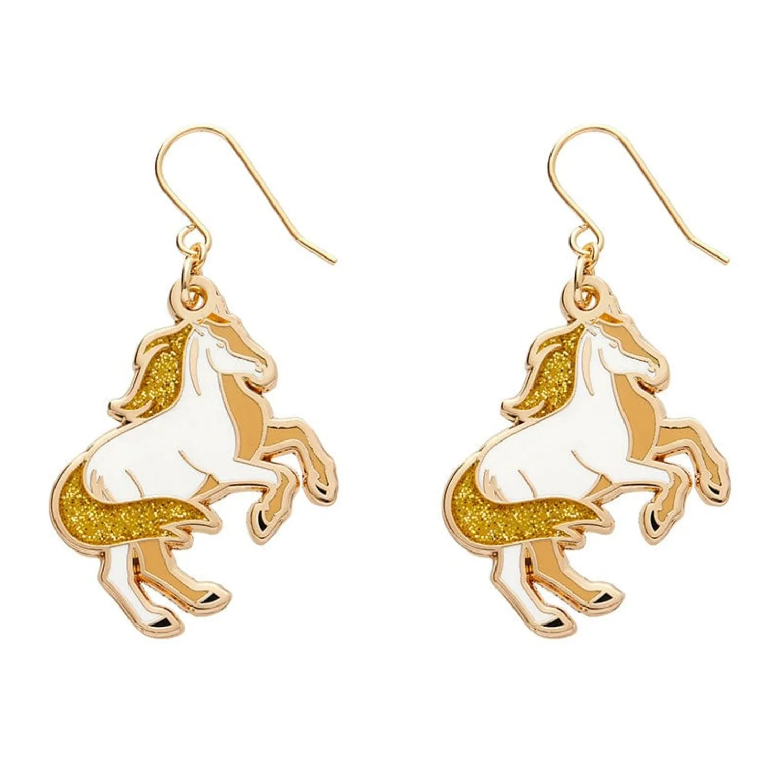 Princely Steed Enamel Drop Earrings^Erstwilder Discount