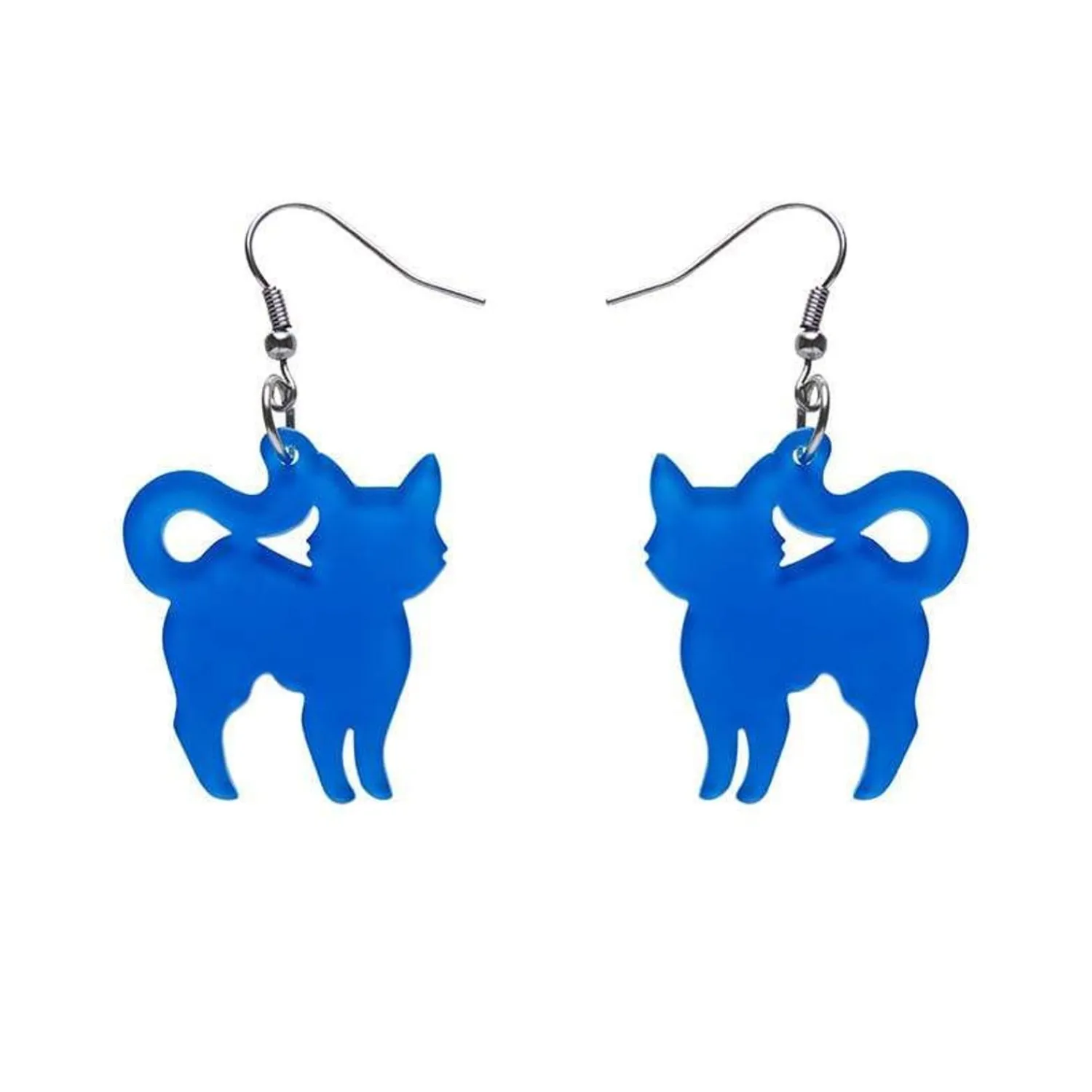 Pussy Cat Bubble Resin Drop Earrings - Blue^Erstwilder Online