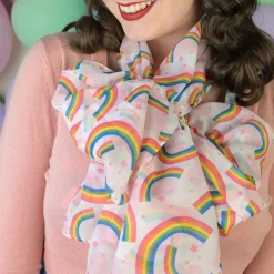 Rainbow Heart Large Neck Scarf^Erstwilder Discount