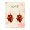 Scarf Souvenir Enamel Drop Earrings^Erstwilder