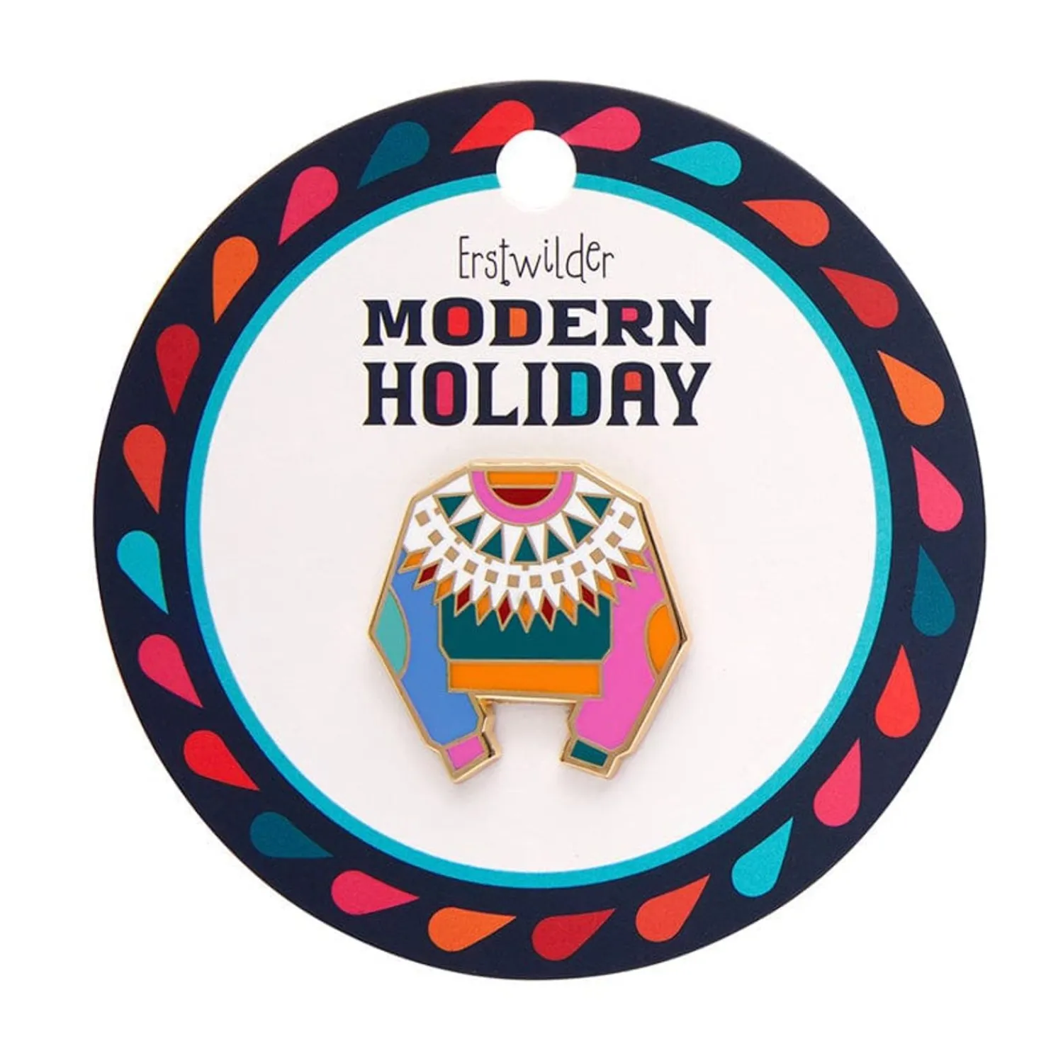Seasonal Sweater Enamel Pin^Erstwilder Clearance