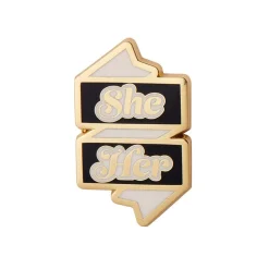 She/Her Pronoun Enamel Pin^Erstwilder Best