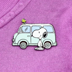 Snoopy On The Road Enamel Pin^Erstwilder New