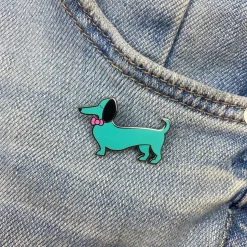 Spiffy The Sausage Dog Enamel Pin^Erstwilder Discount