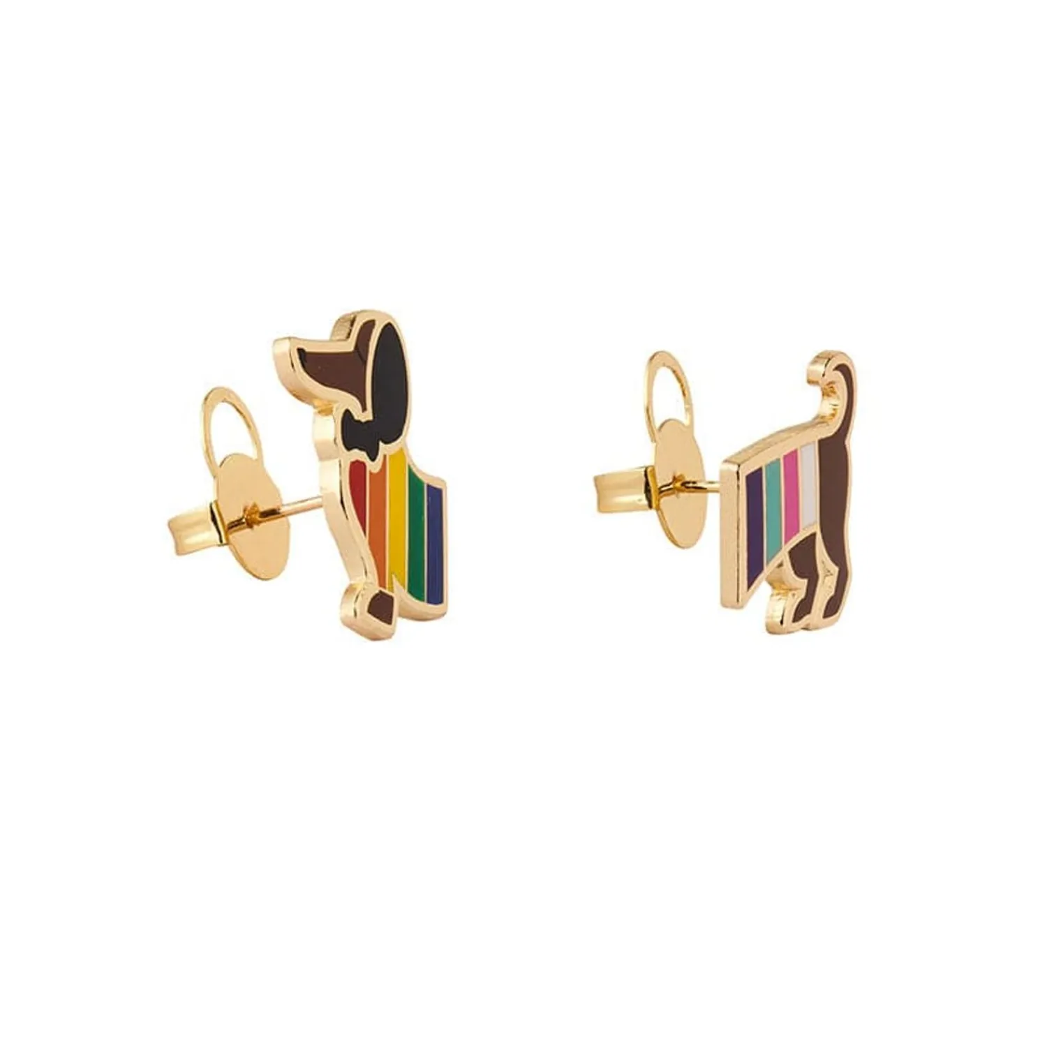 Spiffy The Supportive Dog Enamel Earrings^Erstwilder New