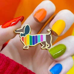 Spiffy The Supportive Dog Enamel Pin^Erstwilder Sale