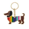 Spiffy The Supportive Dog Enamel Key Ring^Erstwilder Online