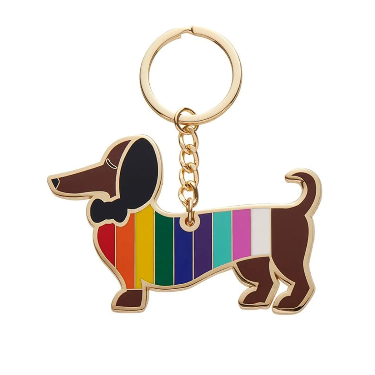 Spiffy The Supportive Dog Enamel Key Ring^Erstwilder Online