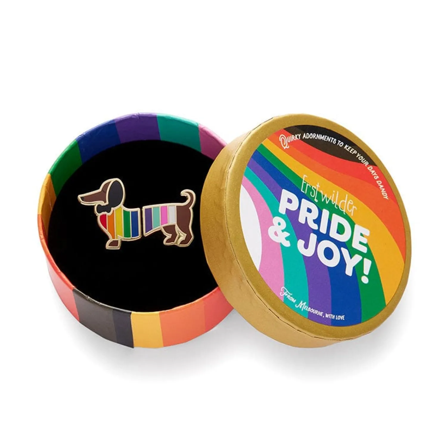 Spiffy The Supportive Dog Enamel Ring^Erstwilder Best
