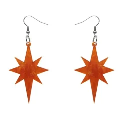 Starburst Ripple Resin Drop Earrings - Orange^Erstwilder New