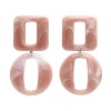 Statement Marble Chunky Drop Earrings - Pink^Erstwilder Discount