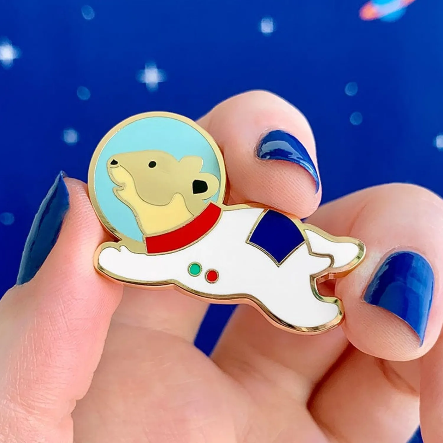 Stout-Hearted Spaceham Enamel Pin^Erstwilder