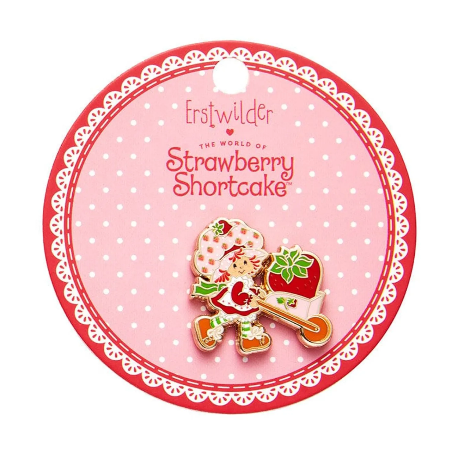 Strawberry Wheelbarrow Enamel Pin^Erstwilder