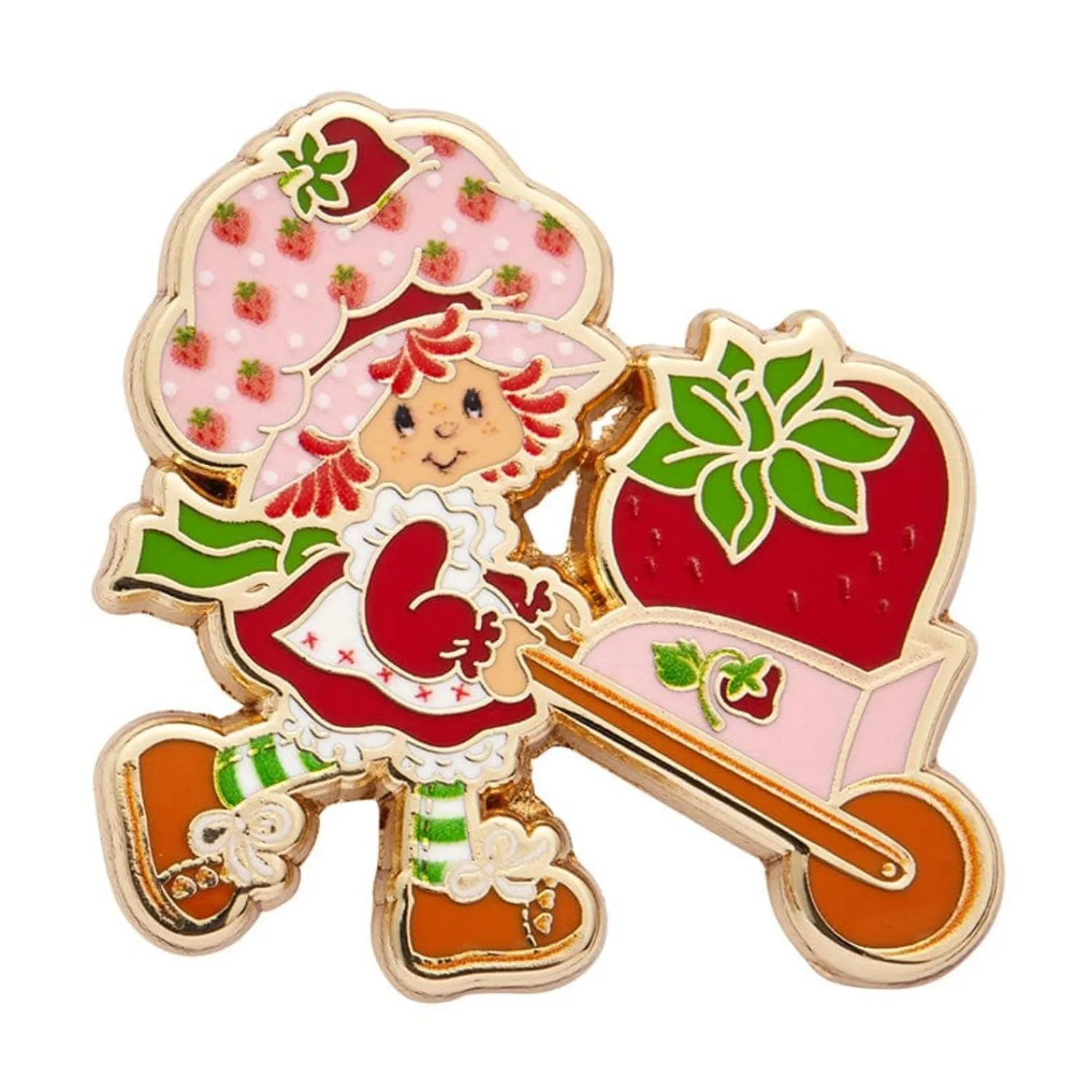 Strawberry Wheelbarrow Enamel Pin^Erstwilder