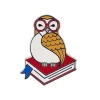 Studious Snow Owl Enamel Pin^Erstwilder Clearance