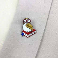 Studious Snow Owl Enamel Pin^Erstwilder Clearance