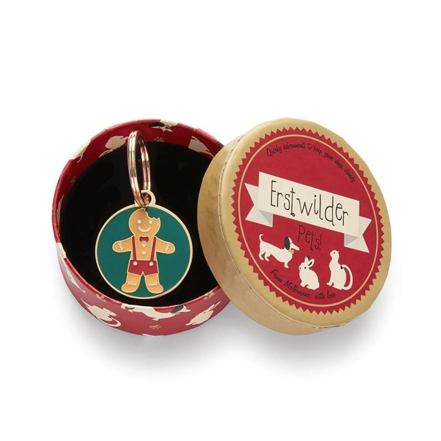 The Bite Before Christmas Enamel Pet Charm^Erstwilder Clearance