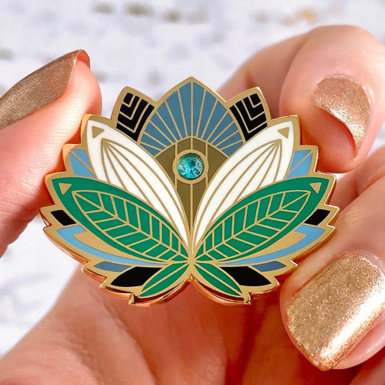 The Blue Lotus Enamel Pin^Erstwilder Sale