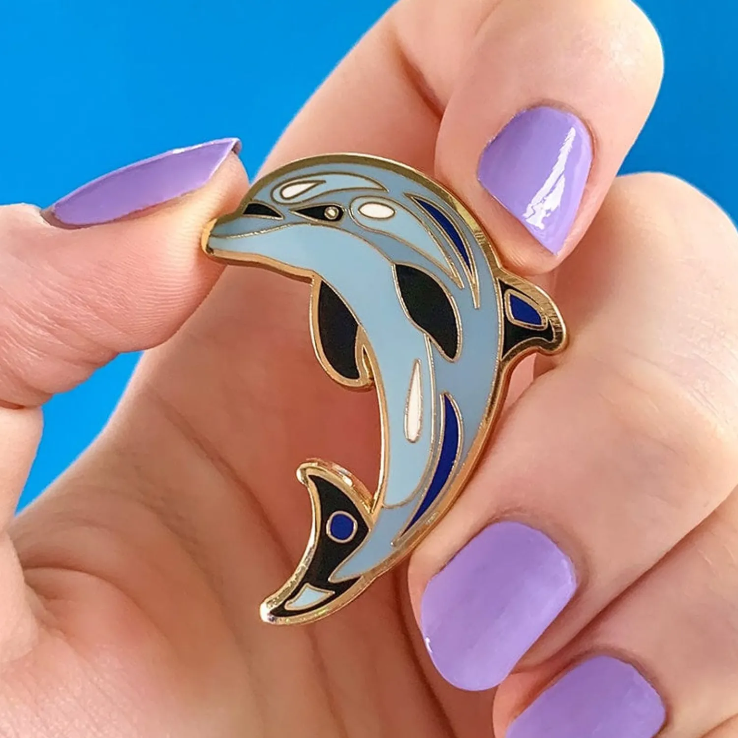 The Boastful Bottlenose Dolphin Enamel Pin^Erstwilder Outlet