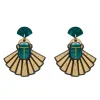 The Heart Of Egypt Scarab Drop Earrings^Erstwilder