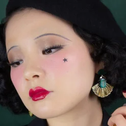 The Heart Of Egypt Scarab Drop Earrings^Erstwilder