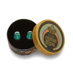 The Heart Of Egypt Scarab Stud Earrings^Erstwilder Outlet
