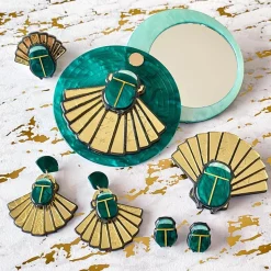 The Heart Of Egypt Scarab Mirror Compact^Erstwilder Sale