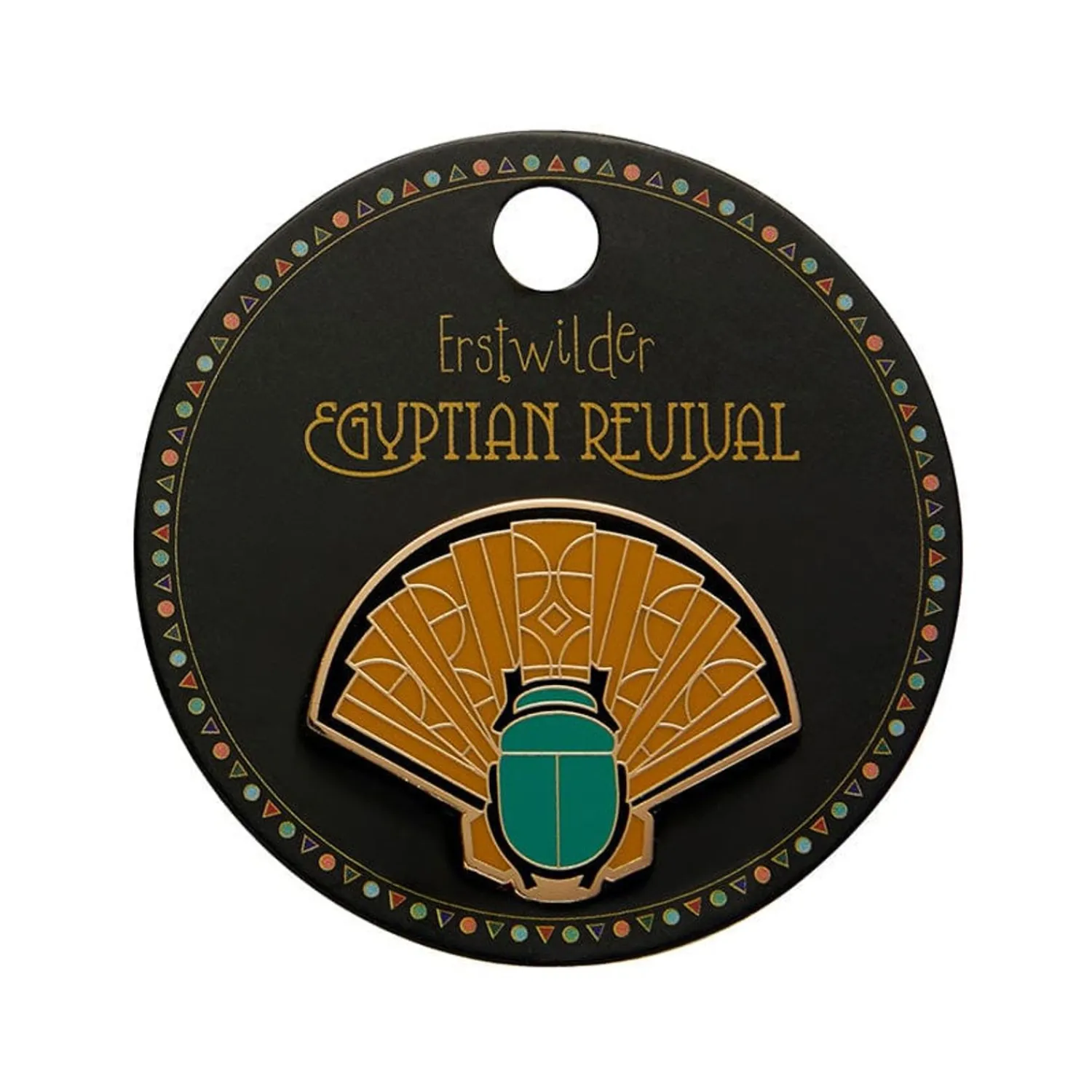 The Heart Of Egypt Scarab Enamel Pin^Erstwilder Discount