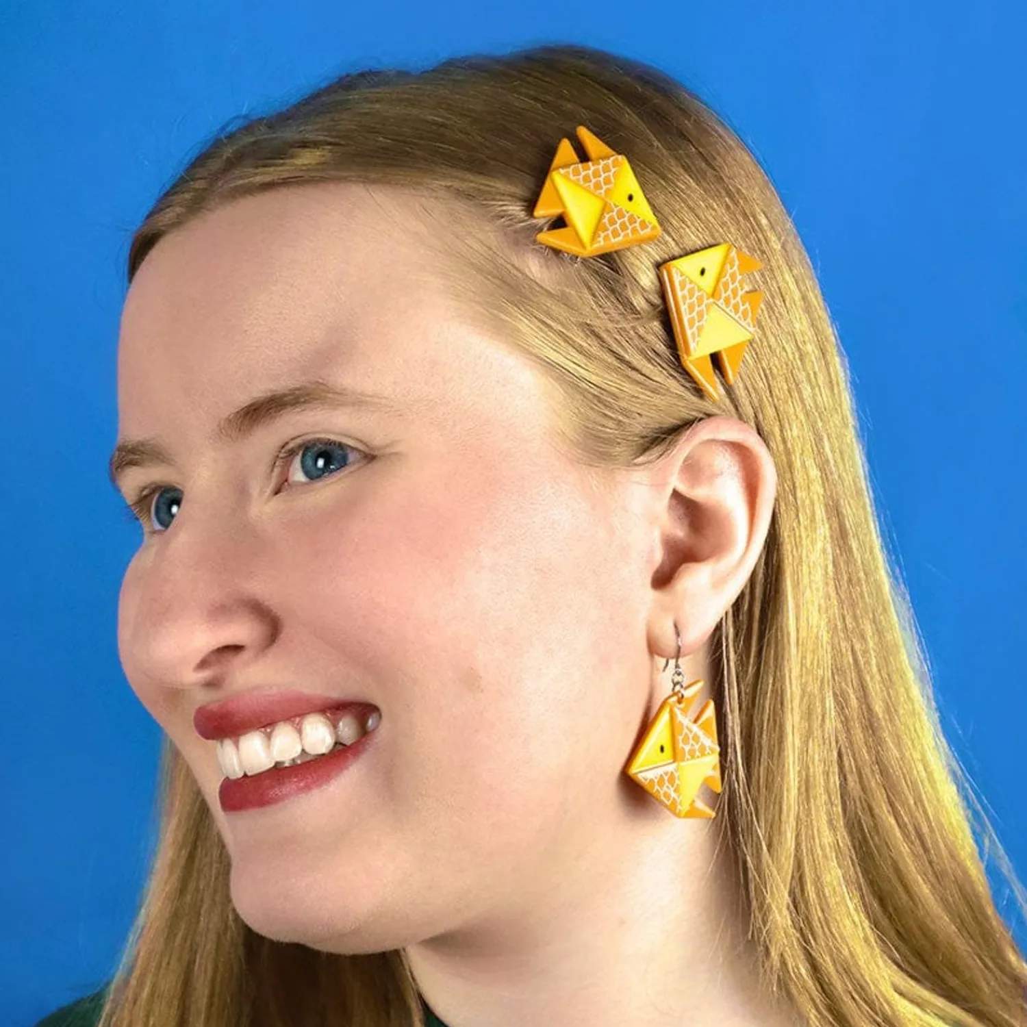 The Memorable Goldfish Hair Clips Set - 2 Piece^Erstwilder
