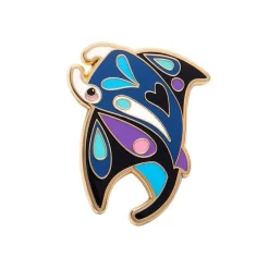 The Mercurial Manta Ray Enamel Pin^Erstwilder